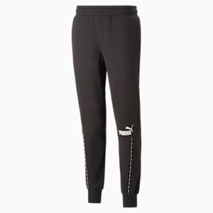 Essentials Block Tape Sweatpants Men, PUMA Black