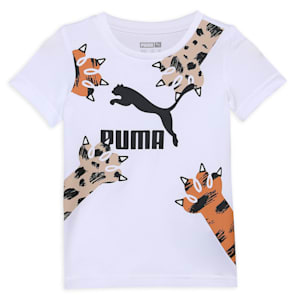 CLASSICS PUMA MATES Kids' Regular Fit T-Shirt, PUMA White, extralarge-IND