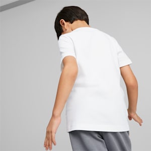 CLASSICS PUMA MATES Kids' Regular Fit T-Shirt, PUMA White, extralarge-IND