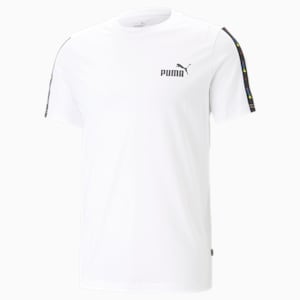 Camiseta Essentials Tape Love Is Love para hombre, PUMA White, extralarge