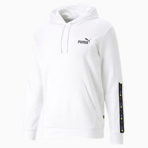 Sudadera con capucha LOVE IS LOVE para hombres, PUMA White, extralarge