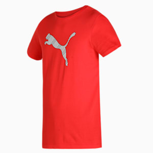Puma Logo Men's Slim Fit T-Shirt, High Risk Red, extralarge-IND