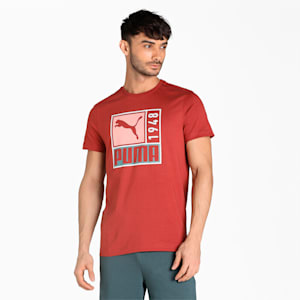 Graphic Men's Slim Fit T-Shirt, Chili Oil, extralarge-IND