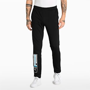 Worldwide Graphic Slim Fit Pants, Puma Black, extralarge-IND