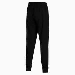 Zippered Graphic Men's Slim Fit Pants, Puma Black, extralarge-IND