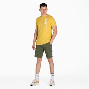 19 Forty Eight Graphic Men's Shorts, Dark Green Moss, extralarge-IND