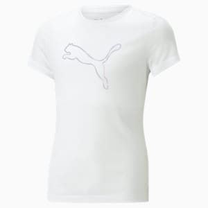 NOVA SHINE Big Kids' Tee, PUMA White
