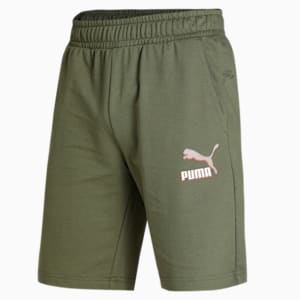Archive Graphic Men's Shorts, Dark Green Moss, extralarge-IND