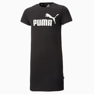 Essentials+ Logo Girls' Dress, PUMA Black, extralarge