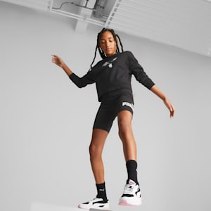 Essentials+ Logo Short Leggings Youth, PUMA Black, extralarge-GBR