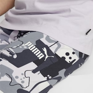 Street Art Printed Girl's Leggings, PUMA Black, extralarge-IND