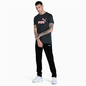 N1 Logo Men's Slim Fit T-Shirt, Puma Black Heather, extralarge-IND