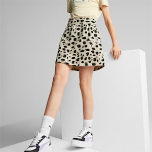 Essentials+ Animal All Over Print Girls Skirt, Granola