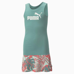 Essential+ FLOWER POWER Youth Slim Fit Dress, Adriatic, extralarge-IND