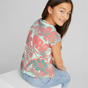Essentials+ All Over Print Girls Relaxed Fit Tank Top, Minty Burst, extralarge-IND