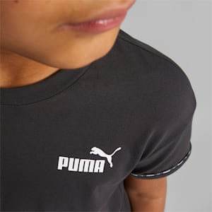 Camiseta Power Cat Tape para niños grandes, PUMA Black