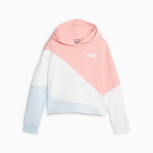 Sudadera con capucha Power Cat para niños grandes, Icy Blue