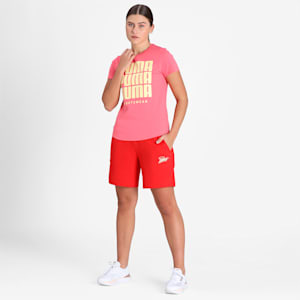 Graphic Women's Shorts, Rosette