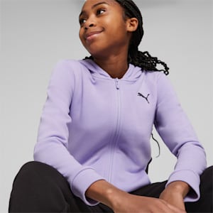 Hooded Sweatsuit Youth, PUMA Black-Vivid Violet
