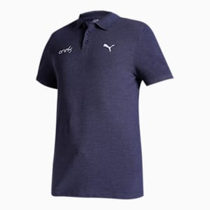 PUMA x one8 Men's Heather Slim Fit Polo, PUMA Navy, extralarge-IND