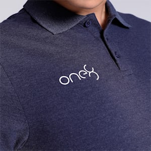 PUMA x one8 Men's Heather Slim Fit Polo, PUMA Navy, extralarge-IND