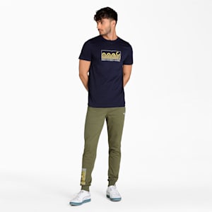PUMA x one8 Graphic Men's Pants, Dark Green Moss, extralarge-IND