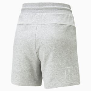 PUMA Power Colorblock Women's Shorts, Light Gray Heather