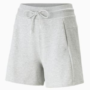PUMA Power Colorblock Women's Shorts, Light Gray Heather