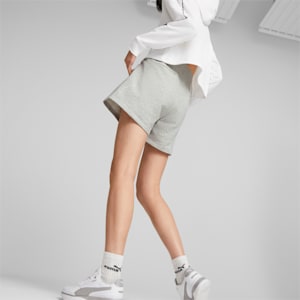 PUMA Power Colorblock Women's Shorts, Light Gray Heather
