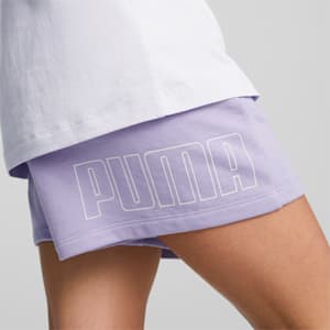 PUMA POWER Colourblock Shorts Women, Vivid Violet