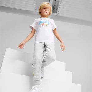 PUMA x SPONGEBOB Logo Kids' T-Shirt, PUMA White