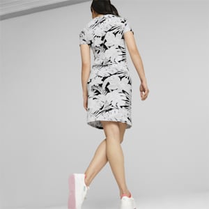 Flower Power Women's Slim Fit Dress, PUMA White, extralarge-IND