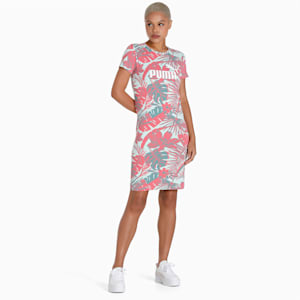 Flower Power Women's Slim Fit Dress, Minty Burst, extralarge-IND