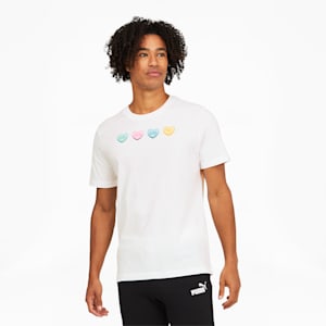 Conversation Hearts Graphic Men's Tee, PUMA White, extralarge