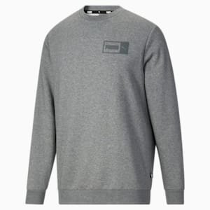 Side By Side Men's Crewneck Sweatshirt, Medium Gray Heather