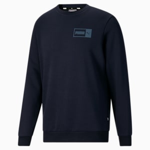 Side By Side Men's Crewneck Sweatshirt, Parisian Night
