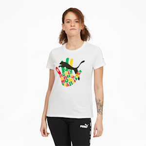 Our History Hand Women's Graphic Tee, Puma White