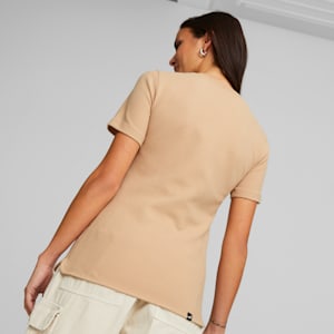 Her Slim Tee Women , Dusty Tan