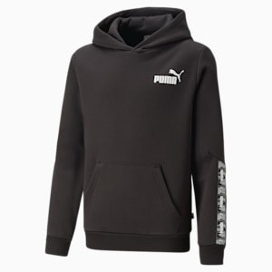 Essentials TAPE Camo Hoodie Youth, PUMA Black