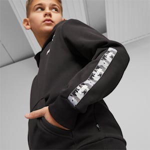 Essentials TAPE Camo Hoodie Youth, PUMA Black