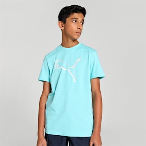 Shaded Cat Unisex Regular Fit T-Shirt, Angel Blue, extralarge-IND