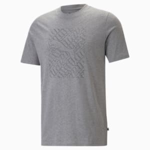 Camiseta de gráficos con diseño de gato para hombre, Medium Gray Heather, extralarge