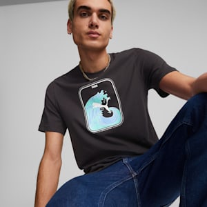 GRAPHICS Wave Men's T-Shirt, PUMA Black