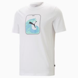 GRAPHICS Wave Men's T-Shirt, PUMA White