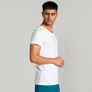 Basic Crew-Neck Men's Vests Pack of 2 with EVERFRESH Technology, PUMA White-PUMA White, extralarge-IND