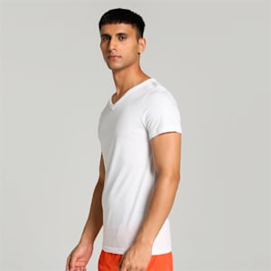 Basic V-Neck Men's Vests Pack of 3 with EVERFRESH Technology, PUMA White-PUMA White-PUMA White, extralarge-IND