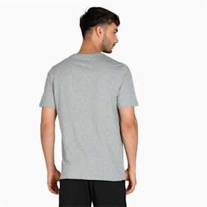 Basic Tee + Shorts Men's Set, Medium Gray Heather-PUMA Black