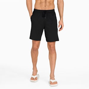 Basic Tee + Shorts Men's Set, Medium Gray Heather-PUMA Black