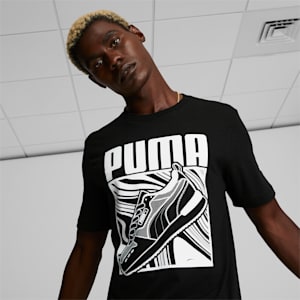 Camiseta con logo Rider Comic para hombre, Puma Black