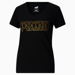 T-shirt à logo Deco Glam, femme, Puma Black